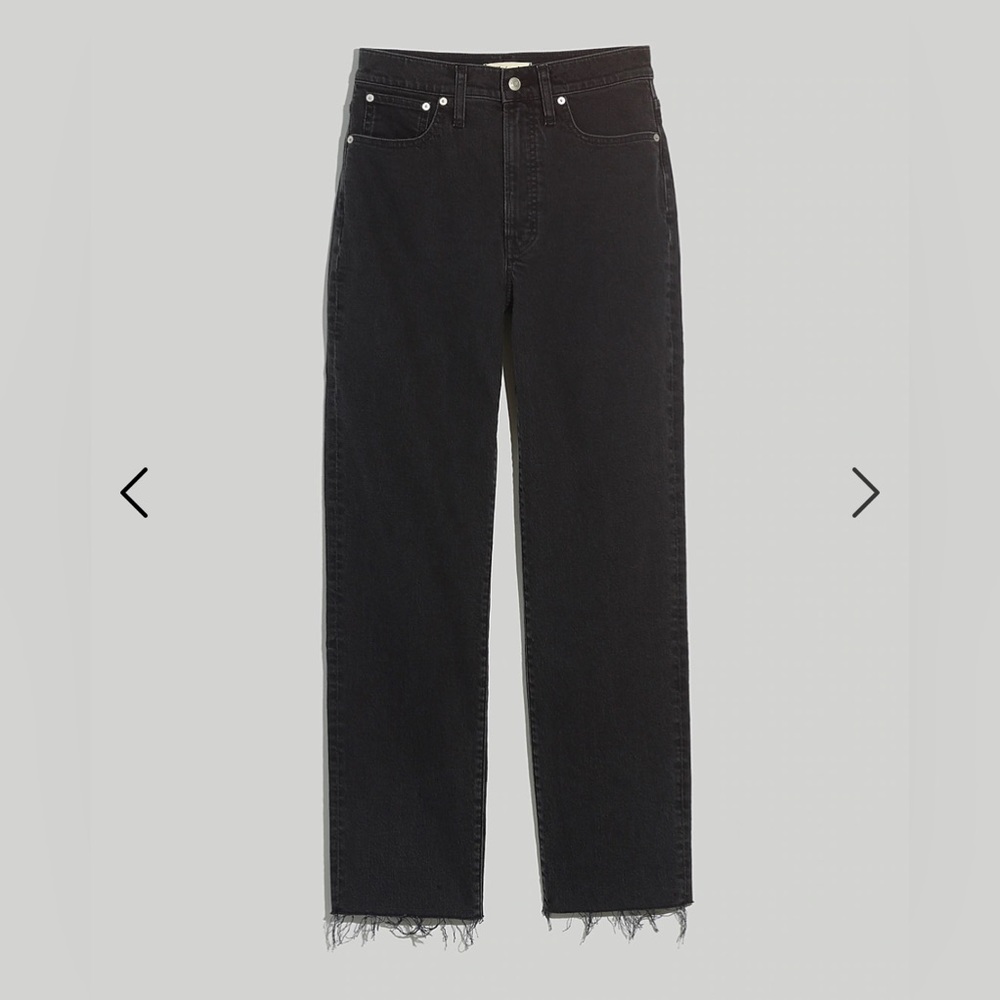 Madewell - Curvy Perfect Vintage Straight Jean in Lunar Wash - Size 26